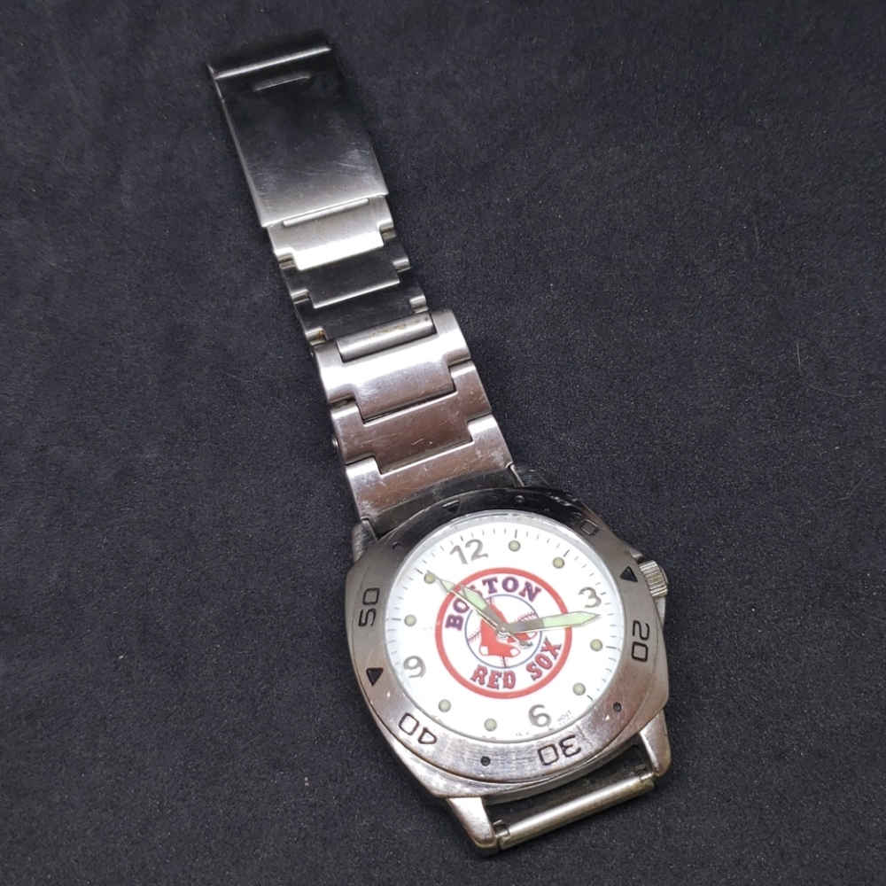Boston Red Sox silver men's watch